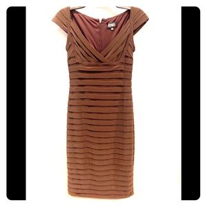 Brown cocktail / event dress